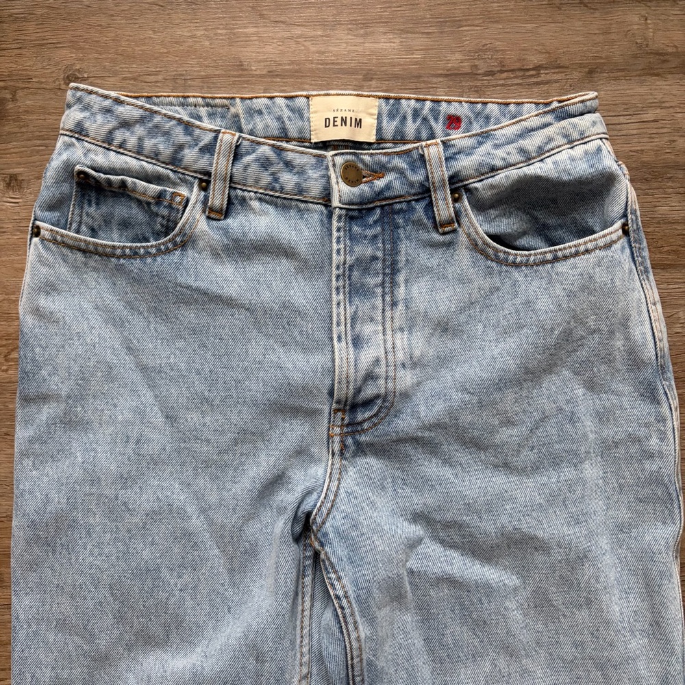Sezane Light Wash Denim Jeans - Picture 4 of 7